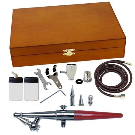 PAASCHE AIRBRUSH Paasche Airbrush H-3WC H Airbrush Wood Case Set with 3 Heads H-3WC